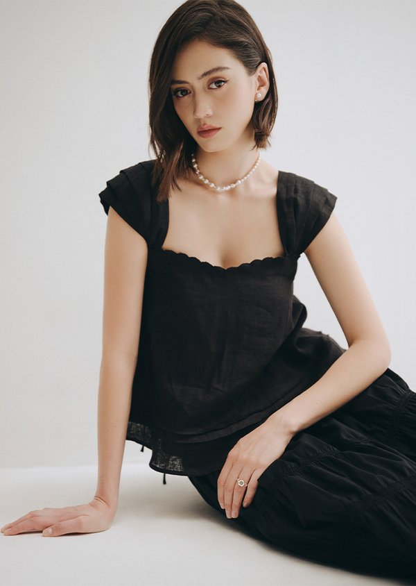 Vel Top - Black Vel Top - Black