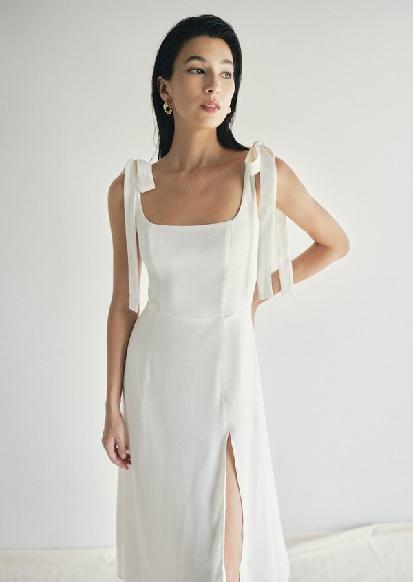 Cassie Midi Dress - White