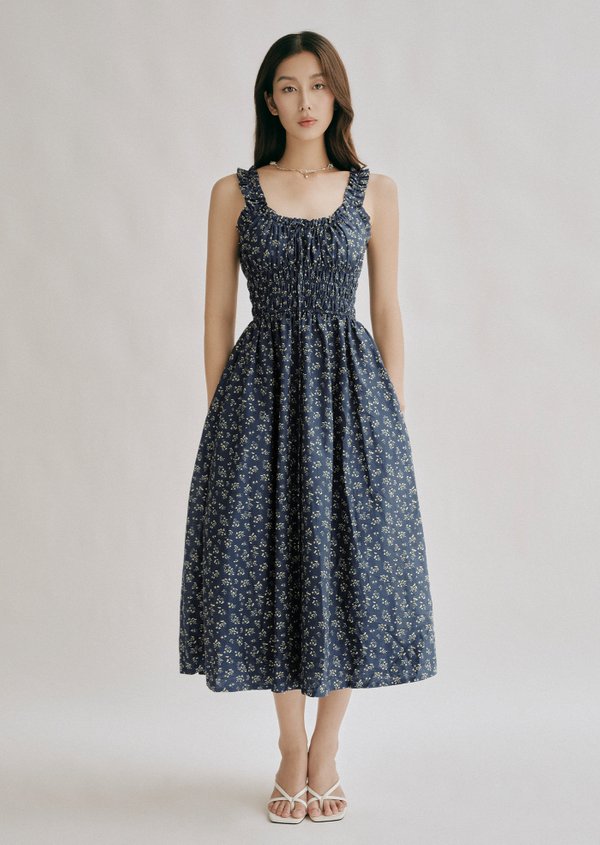 Helsinki Midi Dress - Daisy Blue