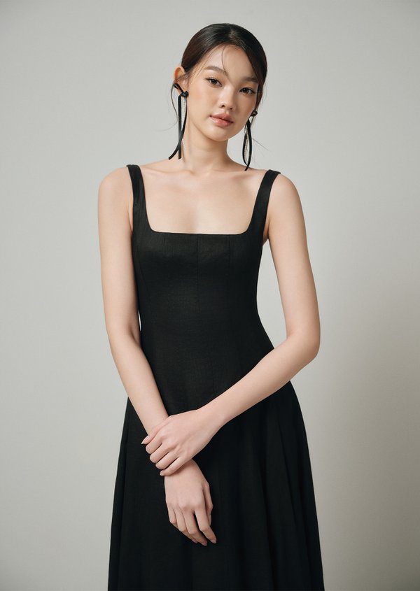 Nadia Midaxi Dress - Black