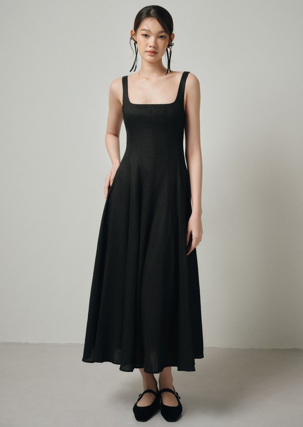 Nadia Midaxi Dress - Black