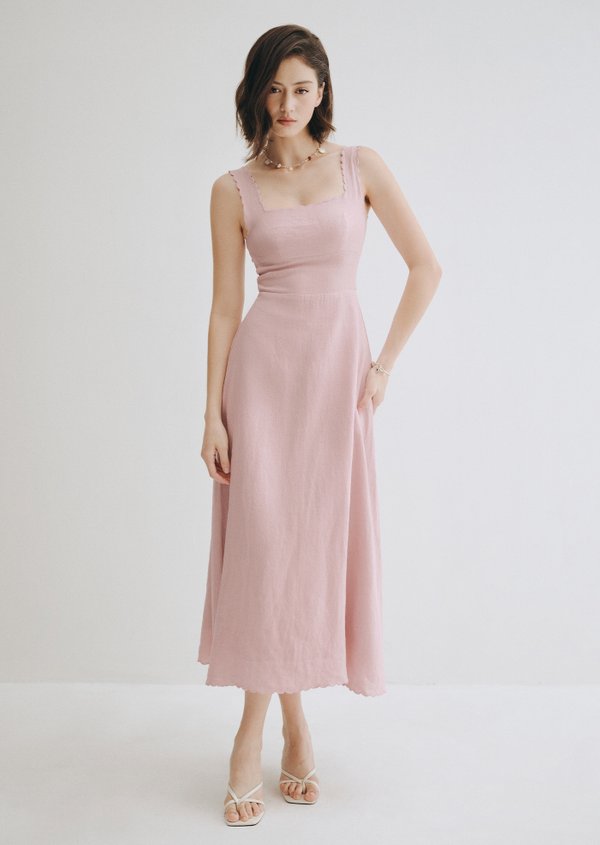 Amandie Midaxi Dress - Powder