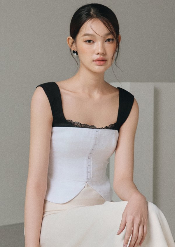 Mabeline Top - White Mabeline Top - White