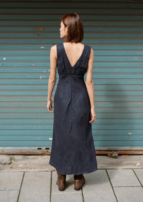 Hannah Midi Dress - Deep Blue Hannah Midi Dress - Deep Blue