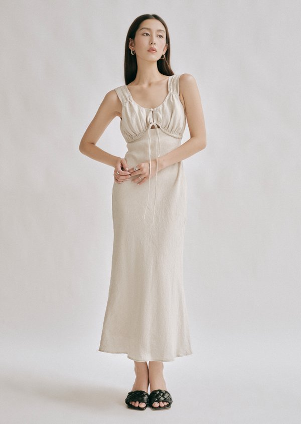 Hannah Midi Dress - Sand Hannah Midi Dress - Sand