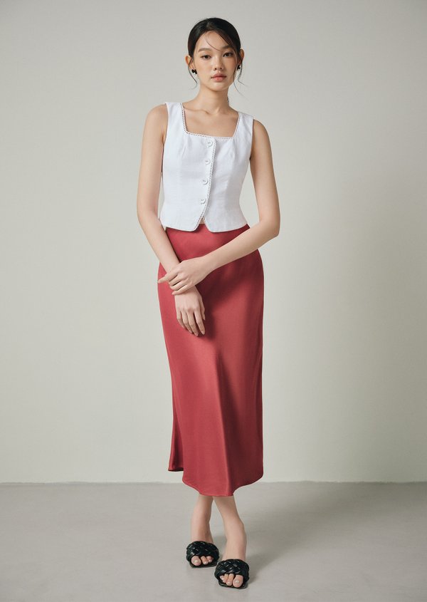 Naomi Midi Skirt - Wine Naomi Midi Skirt - Wine
