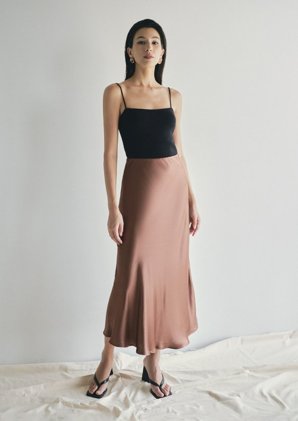 Naomi Midi Skirt - Caramel Naomi Midi Skirt - Caramel