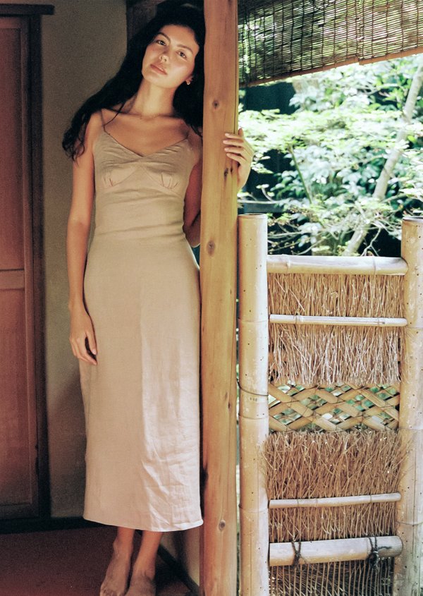 Zane Midi Dress - Hazelnut Zane Midi Dress - Hazelnut