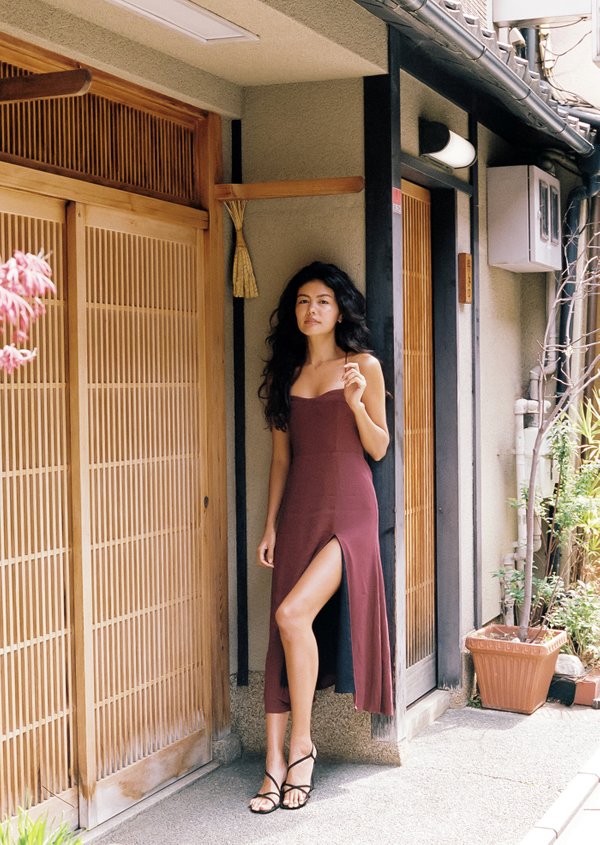 Olivia Midi Dress - Garnet Olivia Midi Dress - Garnet