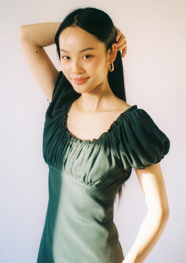 Patty Midi Dress - Emerald Green Patty Midi Dress - Emerald Green