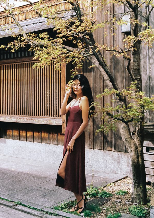 Olivia Midi Dress - Garnet Olivia Midi Dress - Garnet