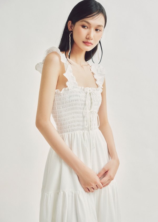 Hilton Midi Dress - White