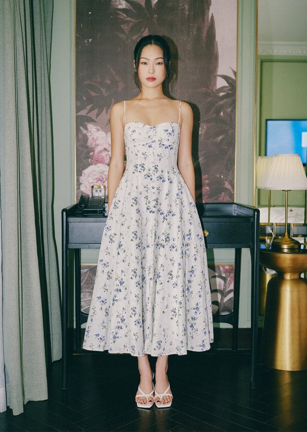 Renne Midi Dress - Onyx