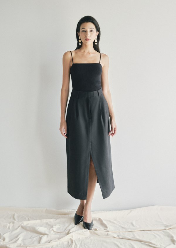 Jadey Midi Skirt - Black