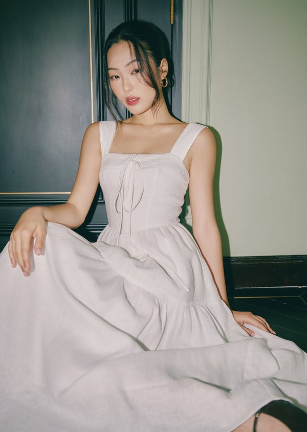 Kady Midaxi Dress - White