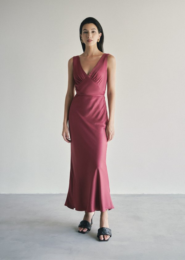 Gabbie Maxi Dress - Wine Gabbie Maxi Dress - Wine
