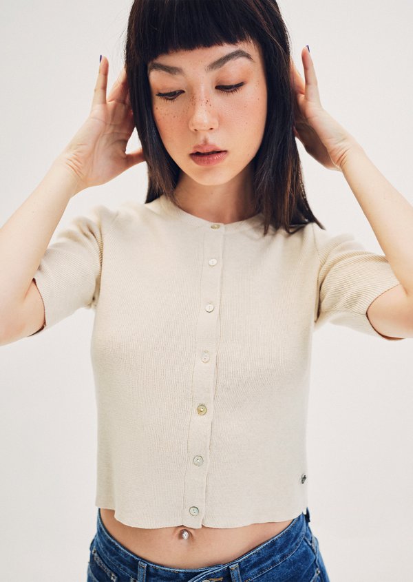 Hiro Cardigan - Ivory Hiro Cardigan - Ivory