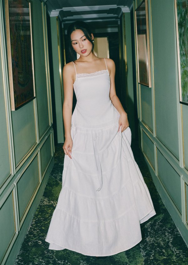 Beverly Maxi Skirt - White Beverly Maxi Skirt - White