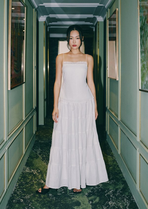 Beverly Maxi Skirt - White Beverly Maxi Skirt - White