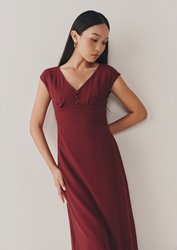 Meiji Midi Dress - Garnet Meiji Midi Dress - Garnet