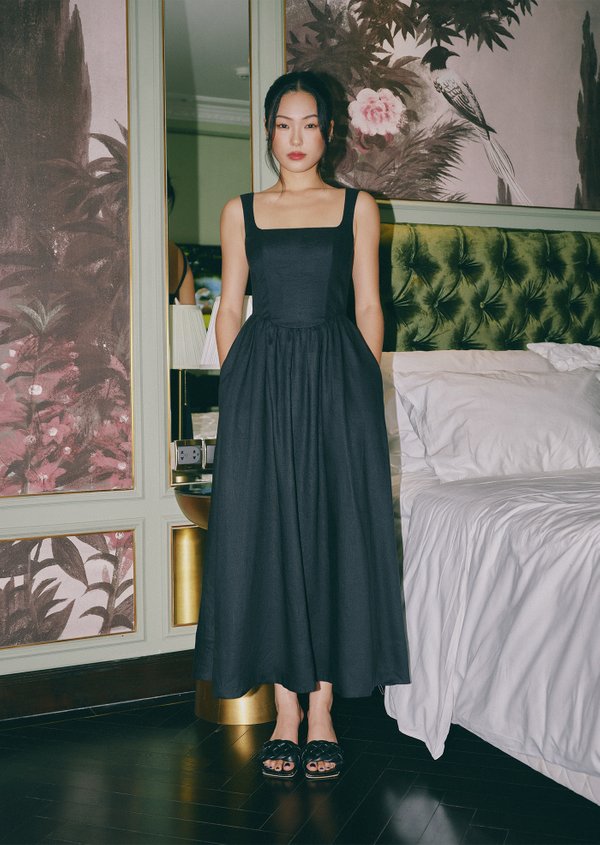 Sabrina Midaxi Dress - Black