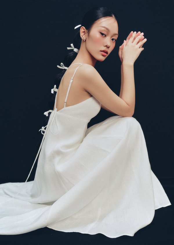 Malanie Maxi Dress - White Malanie Maxi Dress - White