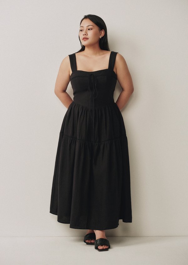 Kady Midaxi Dress - Black