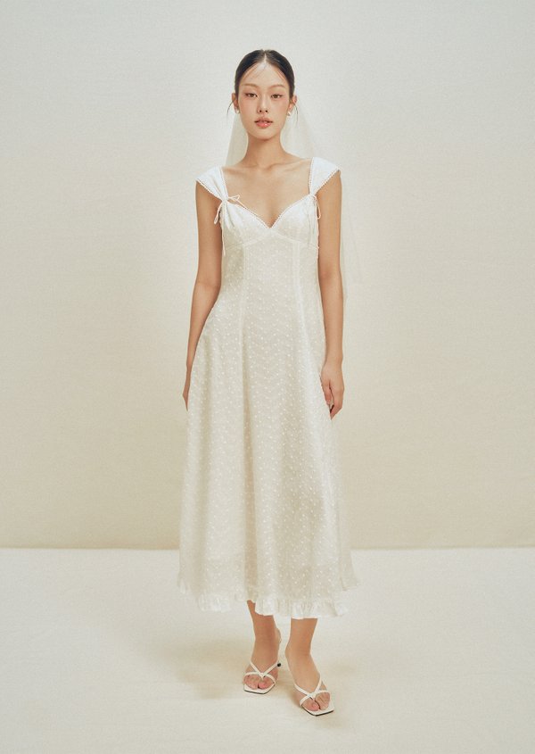 Taylor Midi Dress - White