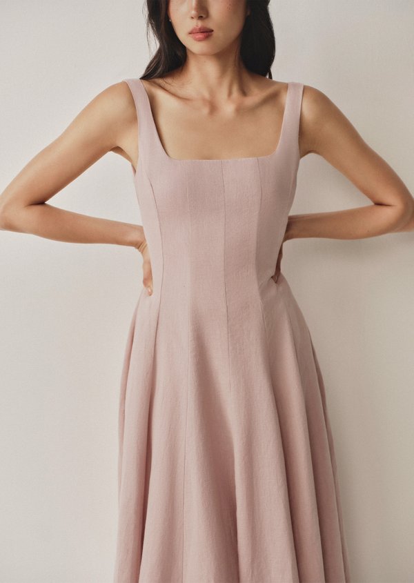 Nadia Midaxi Dress - Powder