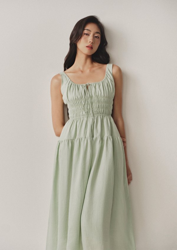Miami Midi Dress - Minty