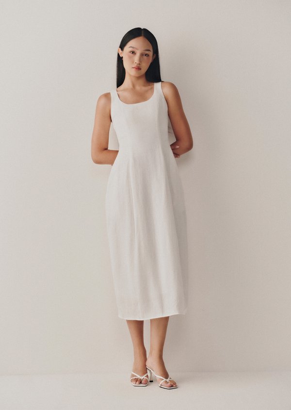 Stanley Midi Dress - White Stanley Midi Dress - White