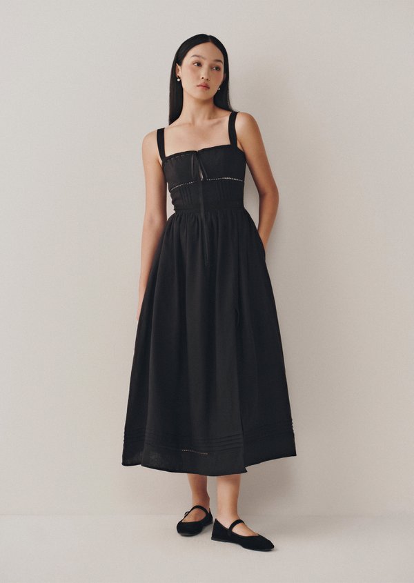 Delphin Midi Dress - Sand | Caramel Monster