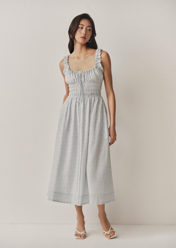 Helsinki Midi Dress - Blue Lily