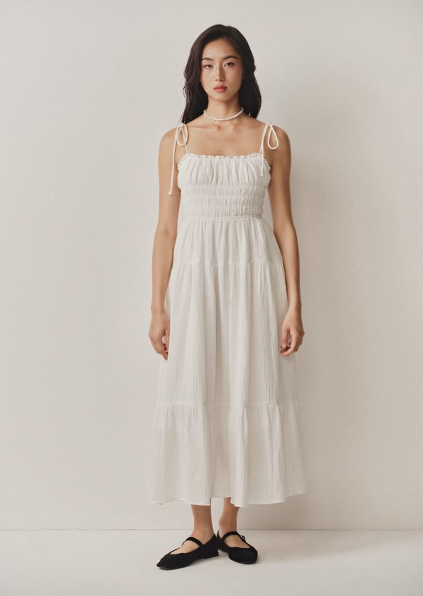 Dawn Midaxi Dress - White Dawn Midaxi Dress - White