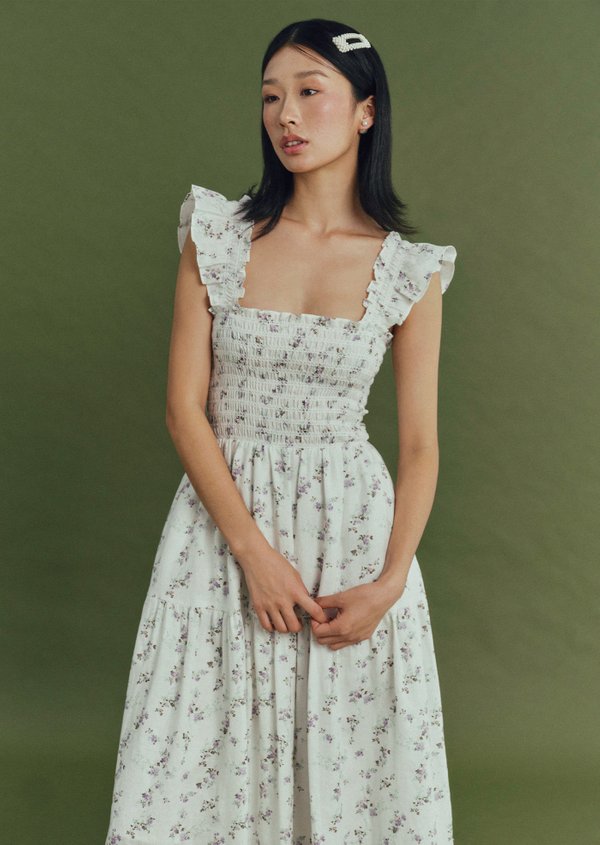 Hilton Midi Dress - Heather