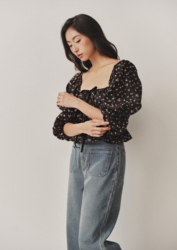 Amanda Top - Midnight Daffodil