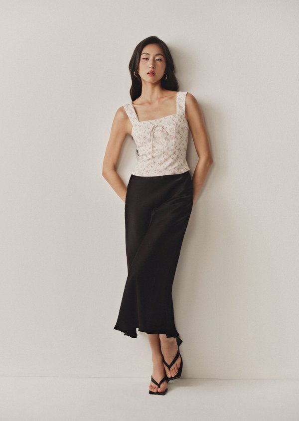 Naomi Midi Skirt - Black