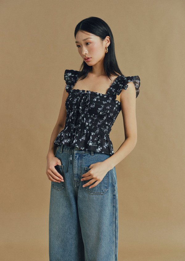 Hilary Top - Obsidian Hilary Top - Obsidian