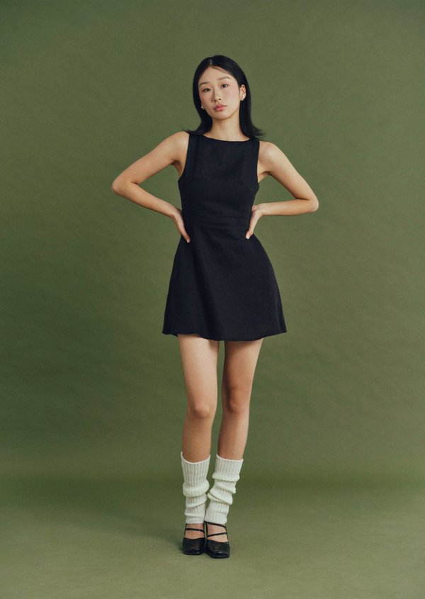 Pearl Mini Dress - Black Pearl Mini Dress - Black
