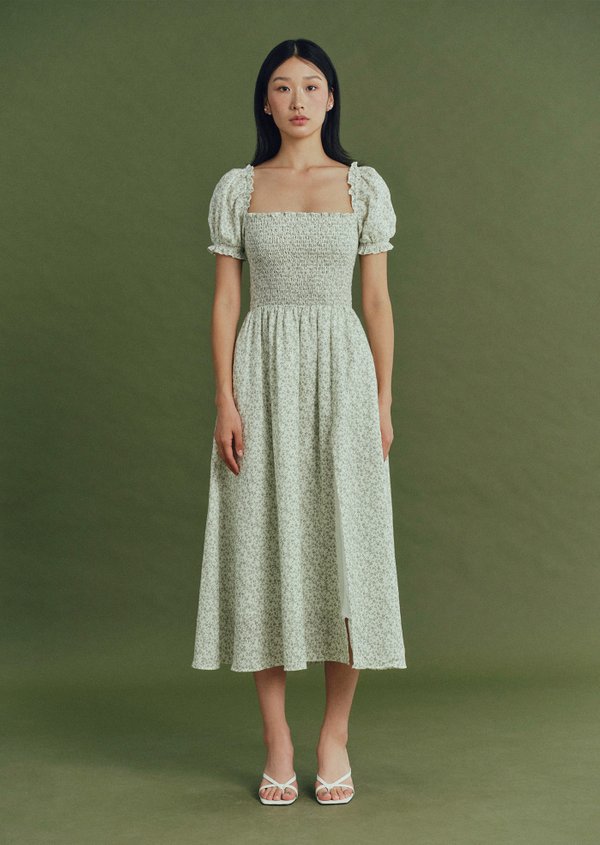 Quinn Midi Dress - Wild Prune In Sage Quinn Midi Dress - Wild Prune In Sage