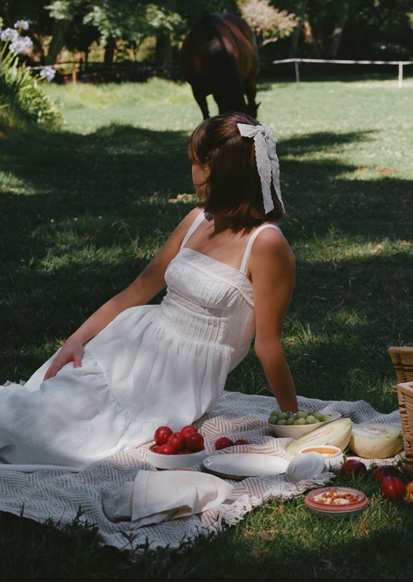 Sybil Midaxi Dress - White