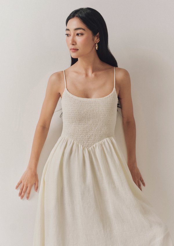Doris Midaxi Dress - Ivory