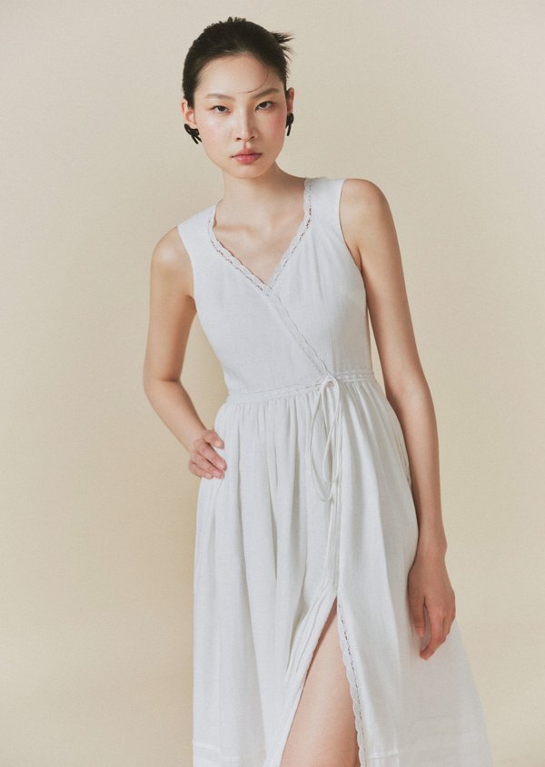 Opal Midi Dress - White
