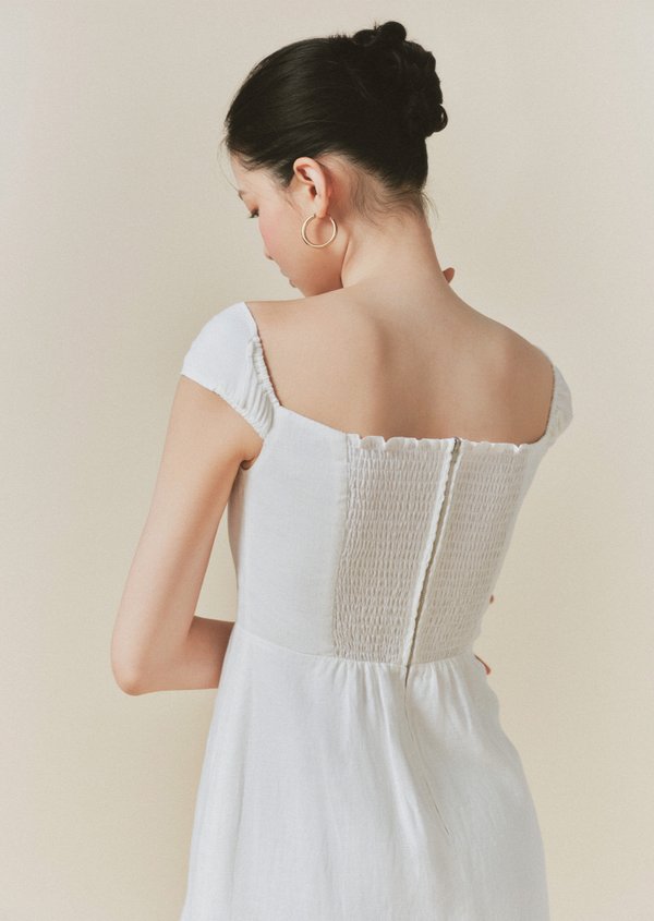 Joanne Midi Dress - White Joanne Midi Dress - White