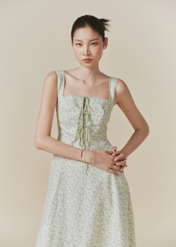 Juliette Midi Dress - Wild Prune In Sage