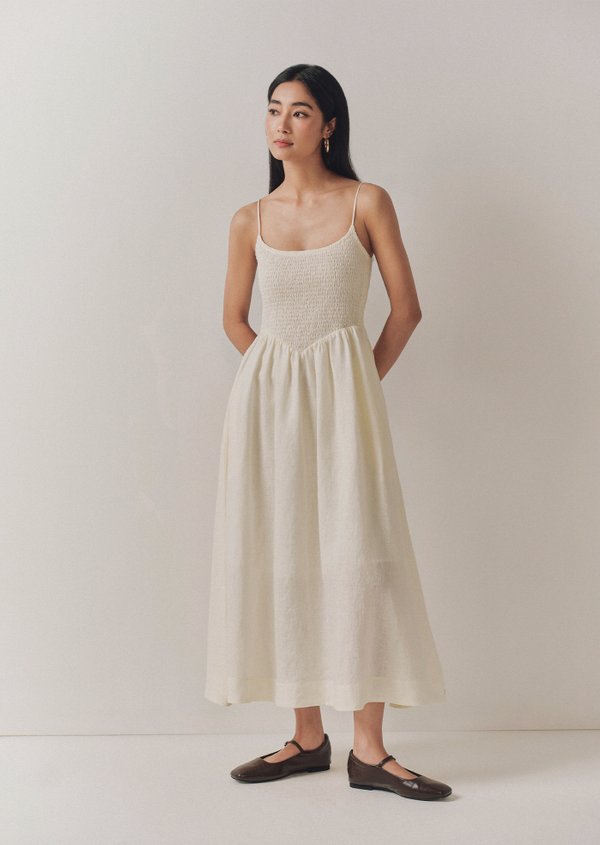 Doris Midaxi Dress - Ivory