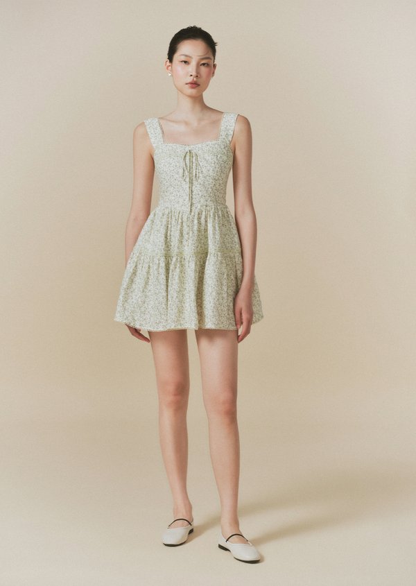 Molly Mini Dress - Wild Prune In Sage