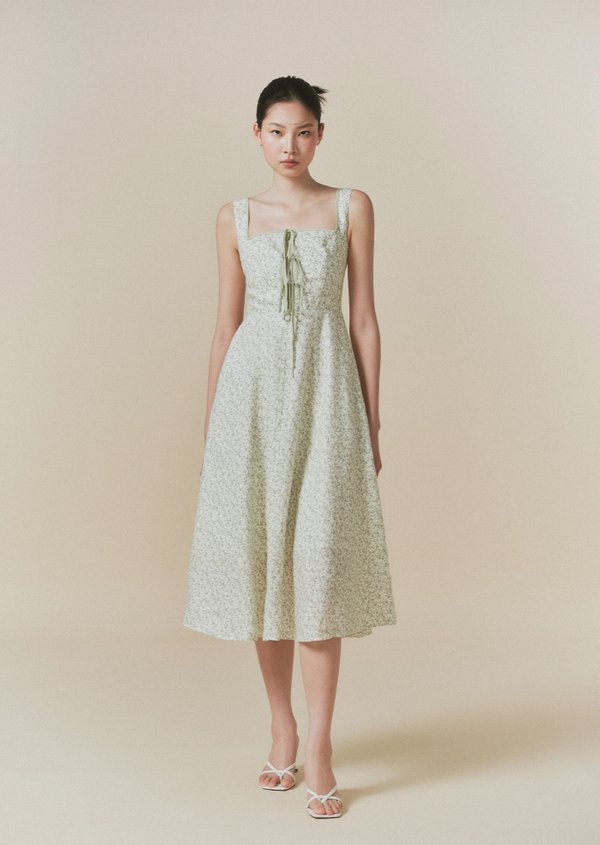 Juliette Midi Dress - Wild Prune In Sage
