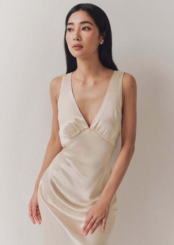 Gabbie Maxi Dress - Champagne Gabbie Maxi Dress - Champagne