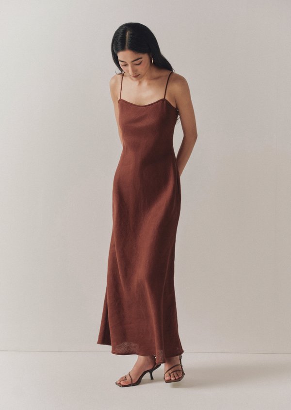 Yana Midaxi Dress - Chocolate